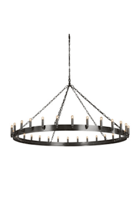 Lysekrone antikk iron L