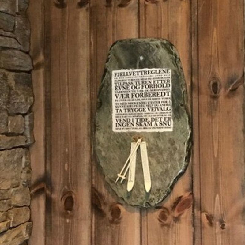 Fjellvettreglene Skifer